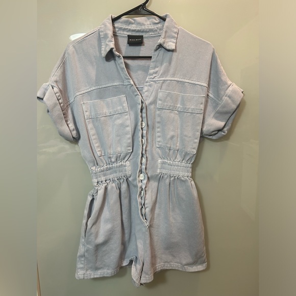 Denim Romper - Picture 5 of 9